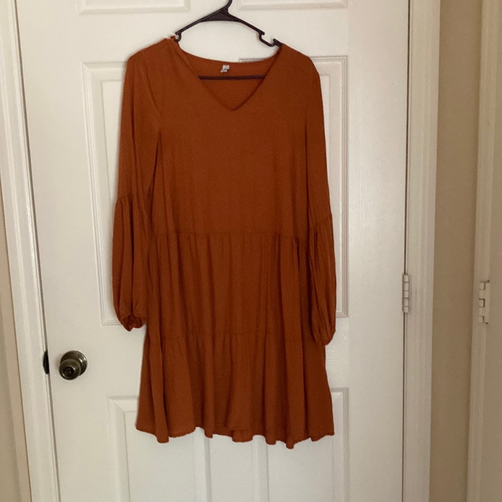 Orange fall dress